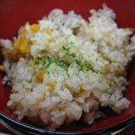 img_0639 うにご飯(おみそ汁に、漬け物もついてました)