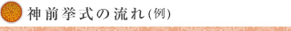 神前結婚式の流れ
